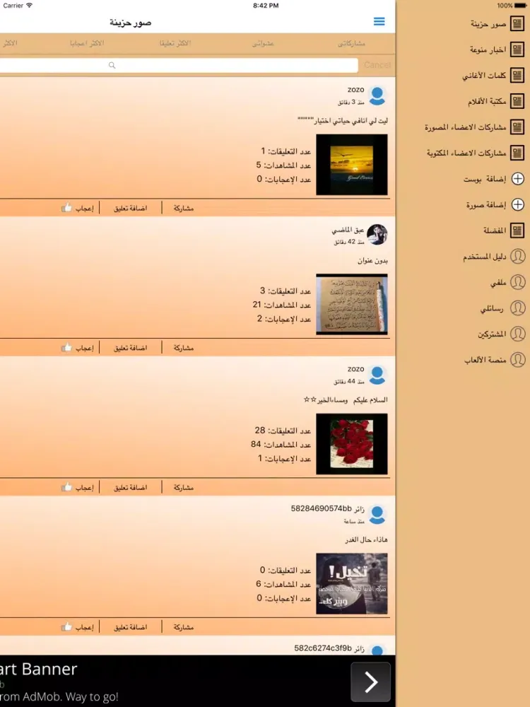 Скриншоты صور حزينه iPad 