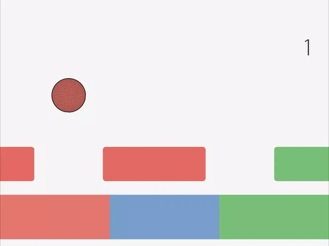Tangkapan skrin Color Bounce - Match Bouncing Ball Color iPad 