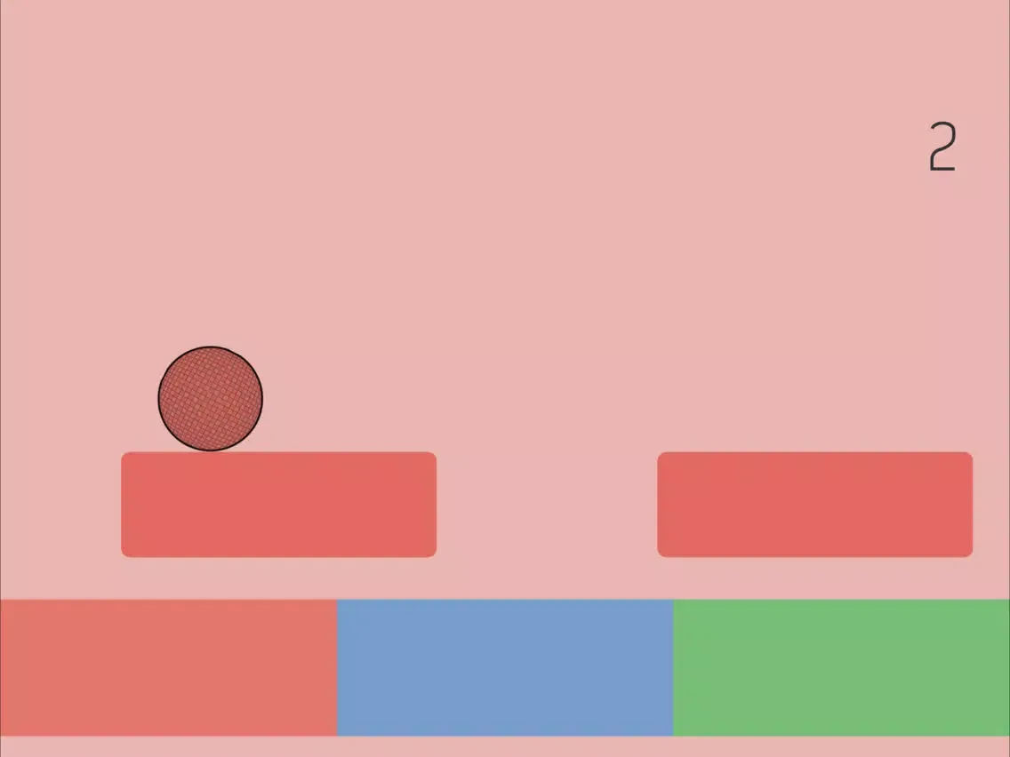 Tangkapan skrin Color Bounce - Match Bouncing Ball Color iPad 