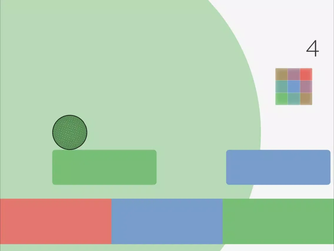 Tangkapan skrin Color Bounce - Match Bouncing Ball Color iPad 