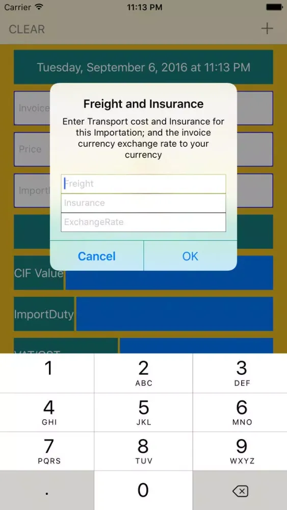 Customs Duty Calculator 스크린샷