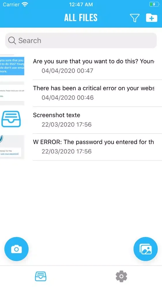 Extract Text - OCR应用截图