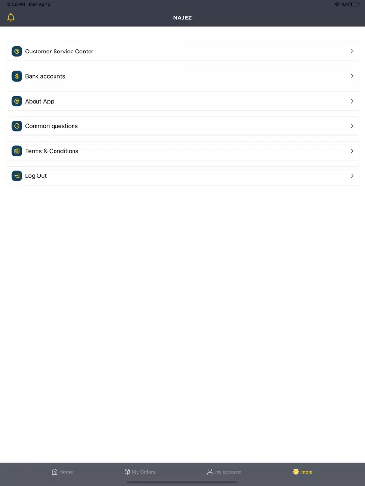 Tangkapan layar Nagez - driver iPad 