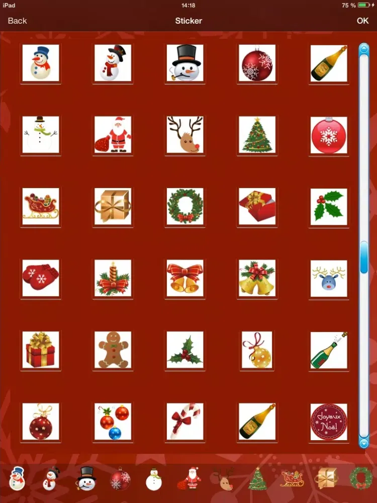 Zrzuty ekranu Christmas card : photo, sticker and greeting card iPad 