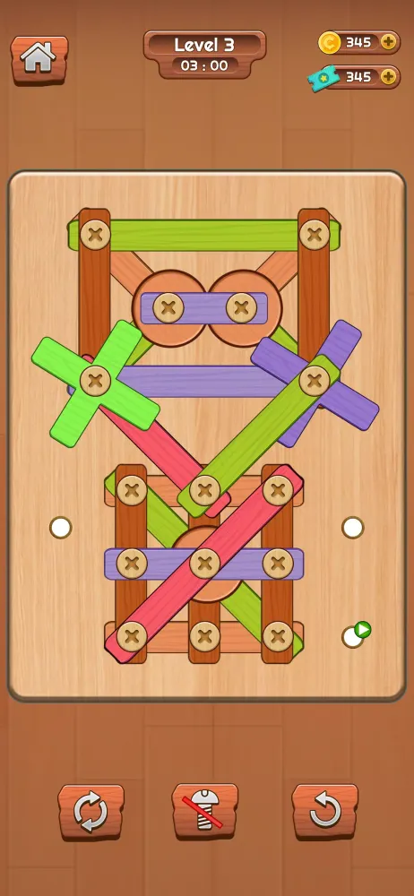 Скриншоты Wood Screw Puzzle Game Bolt