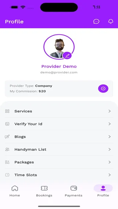 Capturas de tela do Mohra Service Provider