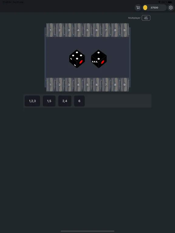 Shut the Box - Board Game iPad  Screenshots