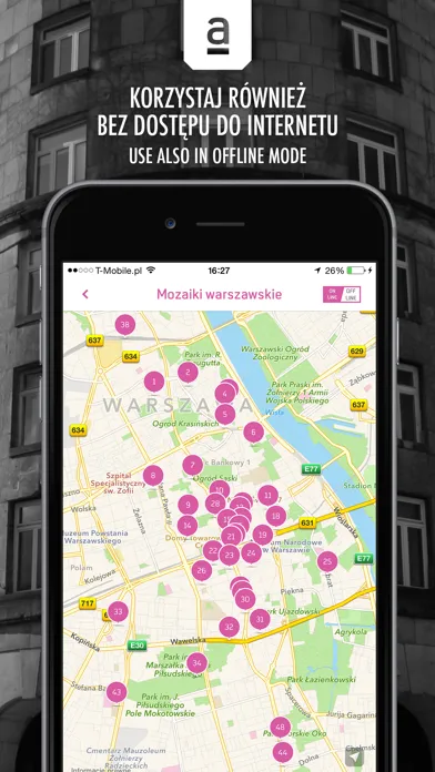 Archimapa - przewodnik po warszawskiej architekturze //  Archimap - mobile guide to the architecture of Warsaw سکرین شاٹس