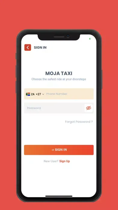 Moja Taxi Ekran Görüntüleri