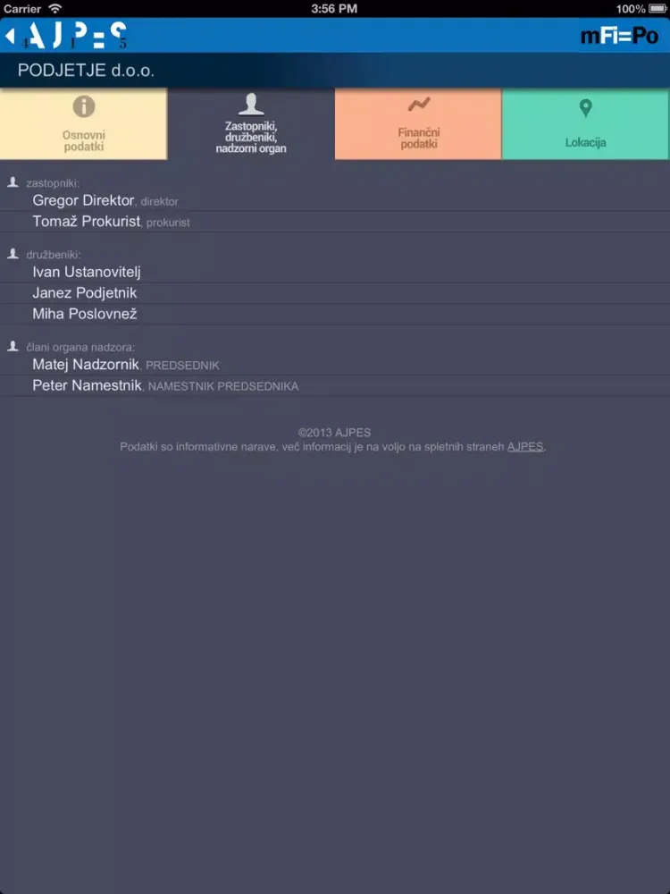 Tangkapan skrin mFi=Po AJPES iPad 