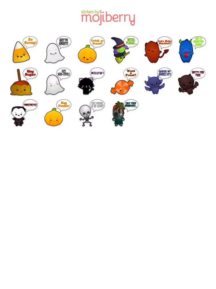 Captures d'écran de HalloweenMoji Stickers by Mojiberry iPad 