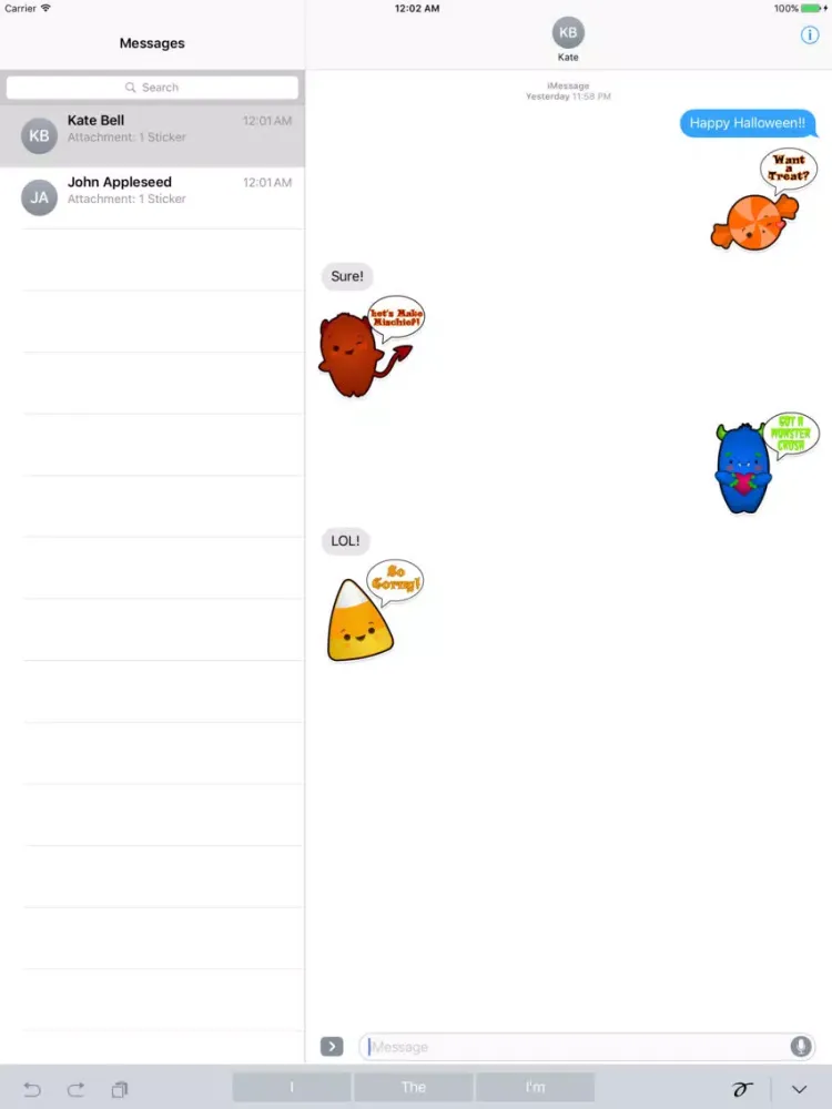 Captures d'écran de HalloweenMoji Stickers by Mojiberry iPad 
