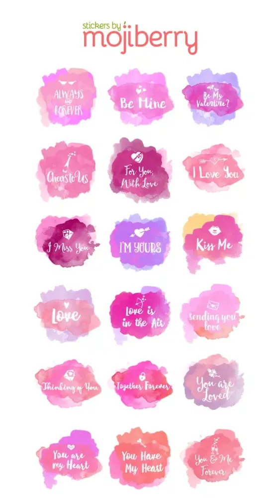Captures d'écran de Love Watercolors by Mojiberry