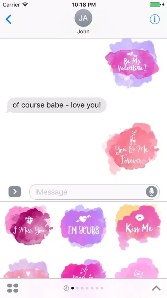 Captures d'écran de Love Watercolors by Mojiberry