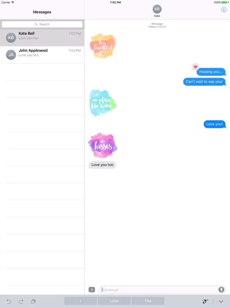 Watercolor Stickers by Mojiberry iPad  Ekran Görüntüleri