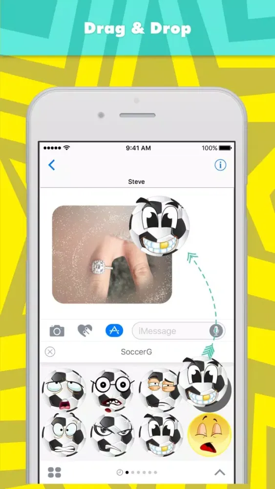 SoccerG stickers by Steve سکرین شاٹس