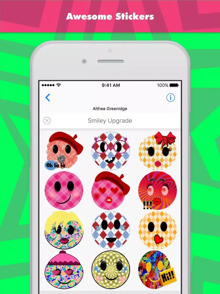 Captures d'écran de Smiley Upgrade stickers by Alade Expressions iPad 