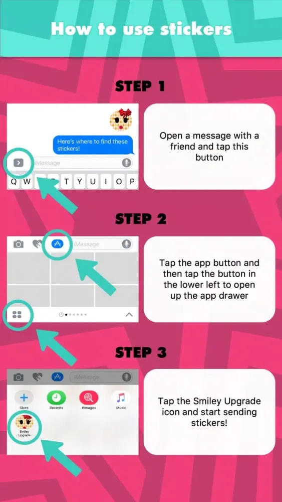 Captures d'écran de Smiley Upgrade stickers by Alade Expressions