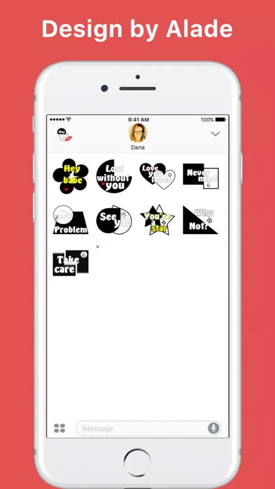 Black And White stickers by Alade Expressions應用截圖