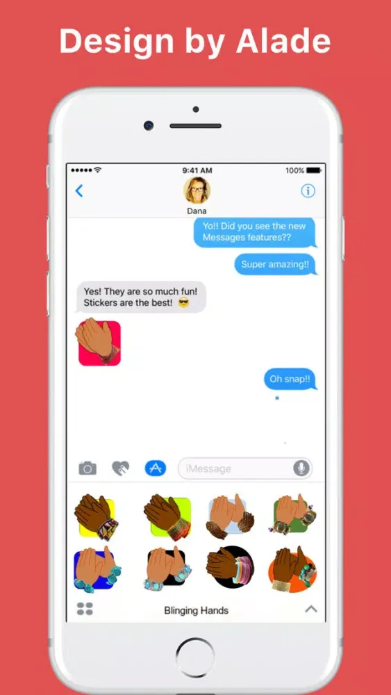 Captures d'écran de Blinging Hands stickers for iMessage
