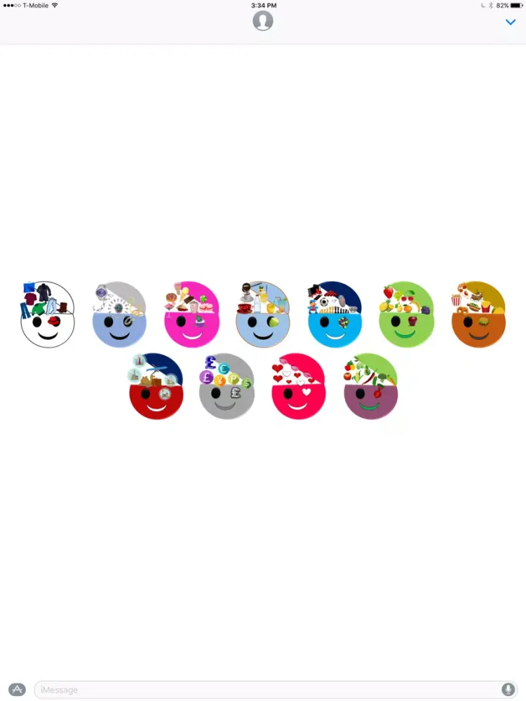 Zrzuty ekranu What Smileys Really Think stickers for iMessage iPad 