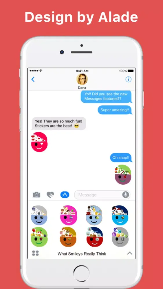 Zrzuty ekranu What Smileys Really Think stickers for iMessage