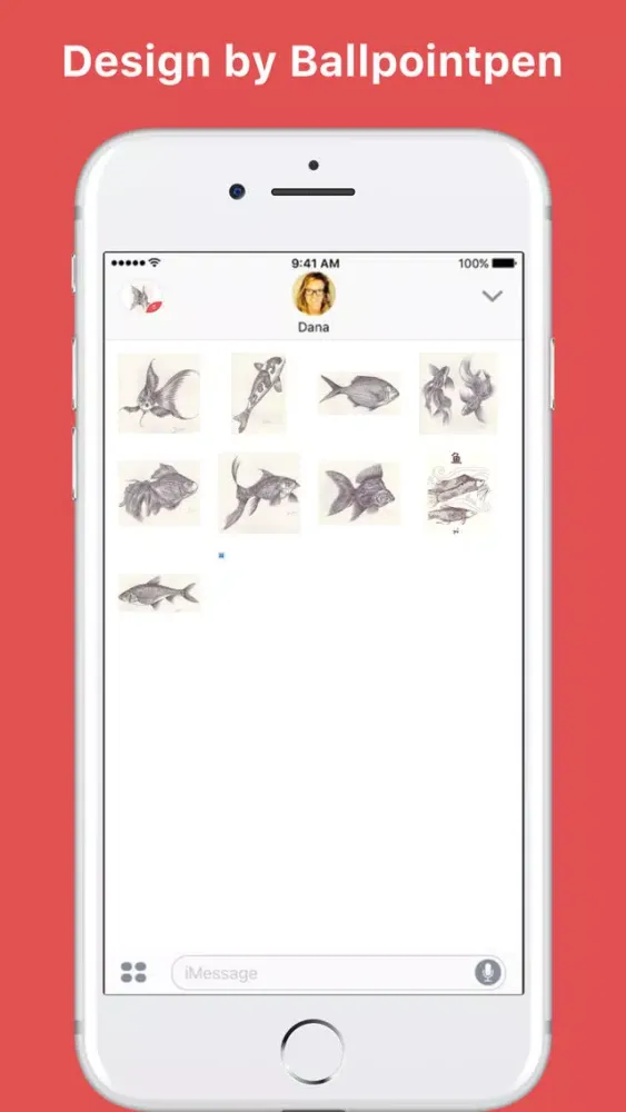 Скриншоты Fish Series stickers by Ballpointpen Illustrator