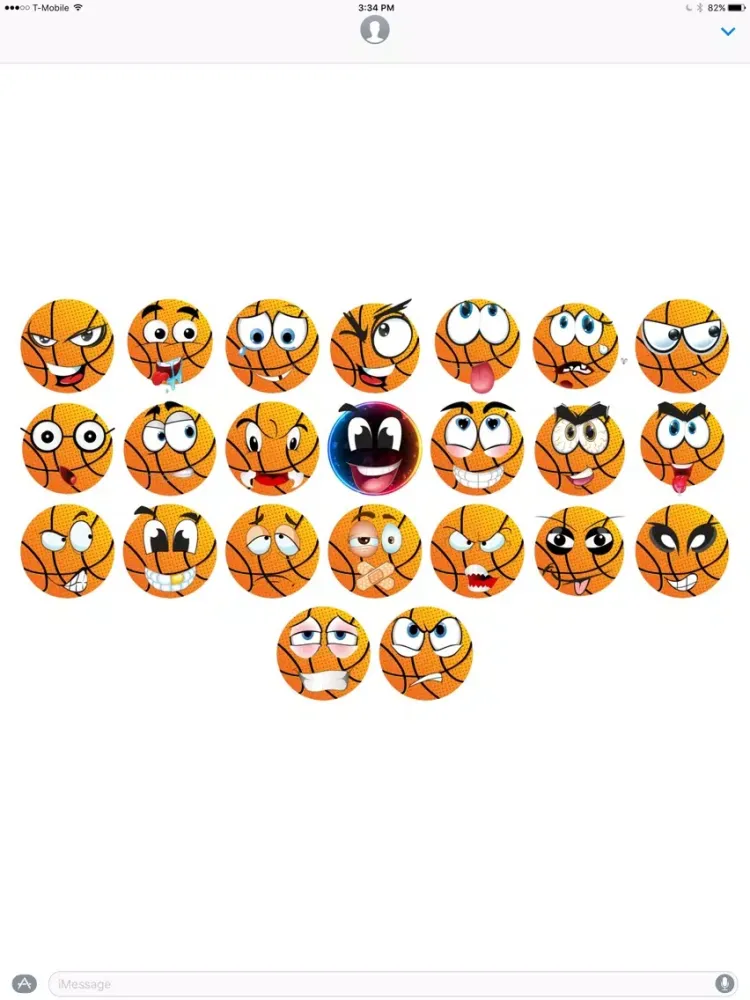 ภาพหน้าจอของ B-Boji stickers by Steve iPad 