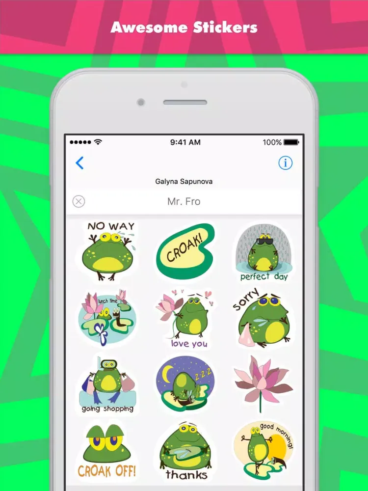 Mr. Fro stickers by Gala iPad  স্ক্রিনশট