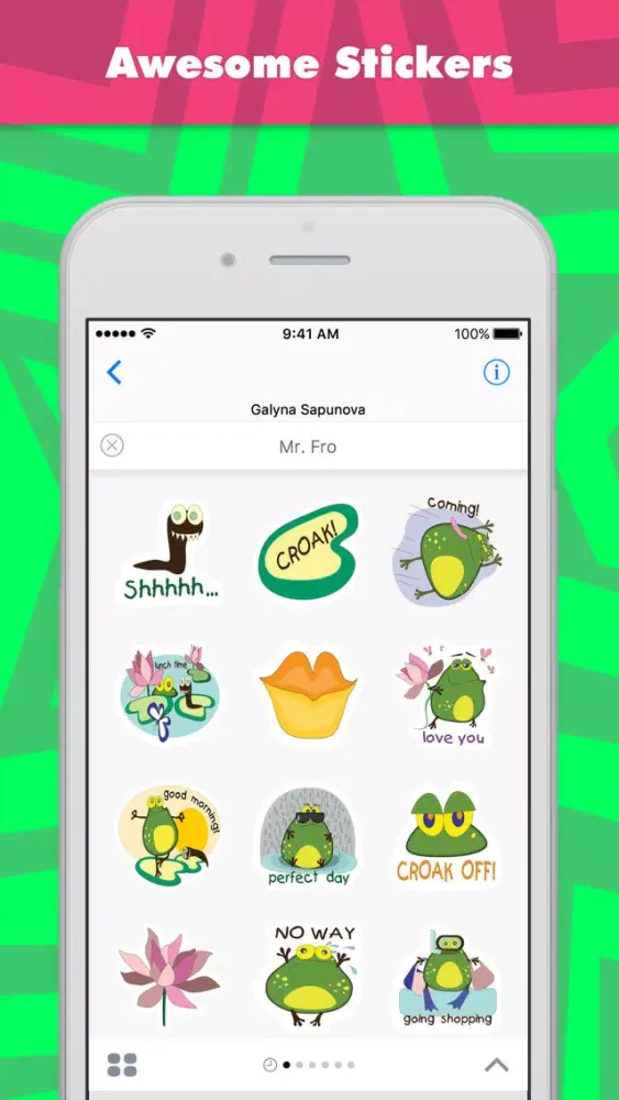 Mr. Fro stickers by Gala স্ক্রিনশট