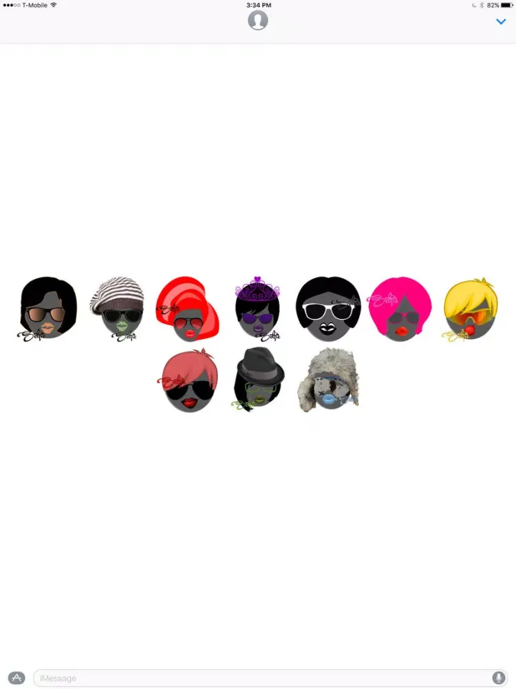 Selfie Revolution stickers by Alade Expressions iPad 应用截图