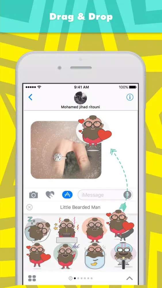 Captures d'écran de Little Bearded Man stickers by joyd ritouni