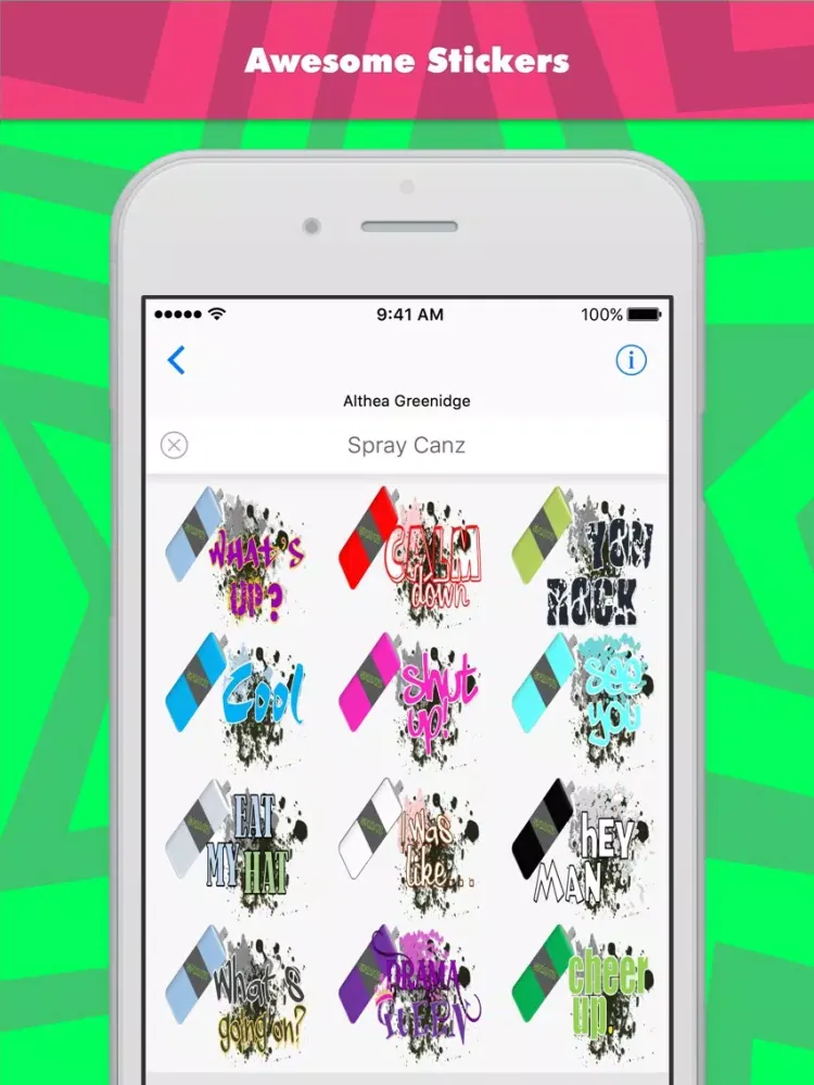 ภาพหน้าจอของ Spray Canz stickers by Alade Expressions iPad 