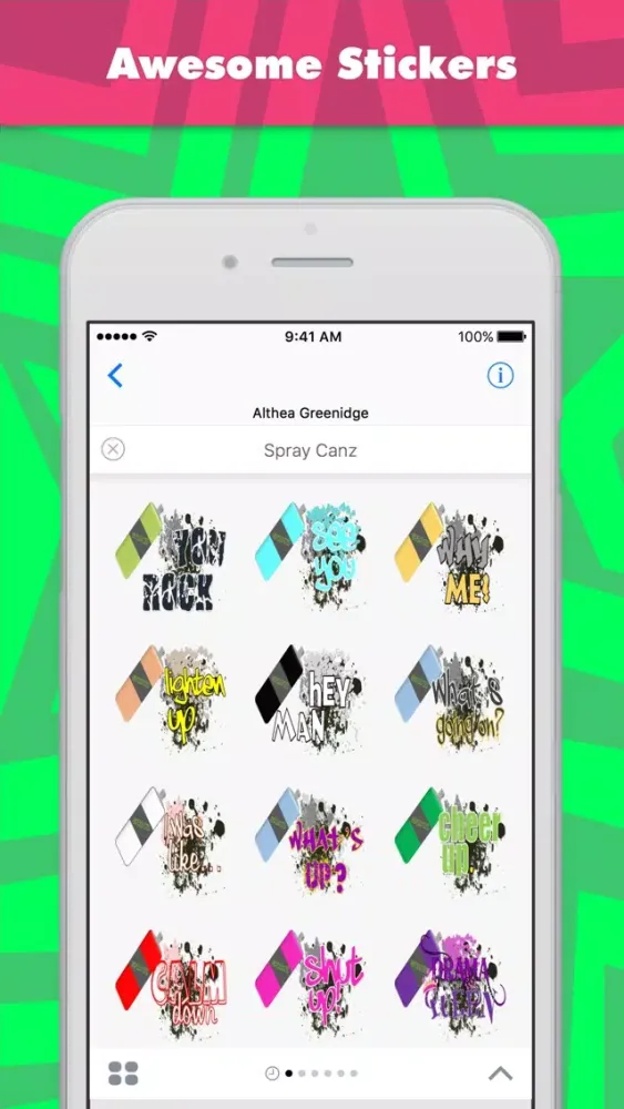 ภาพหน้าจอของ Spray Canz stickers by Alade Expressions