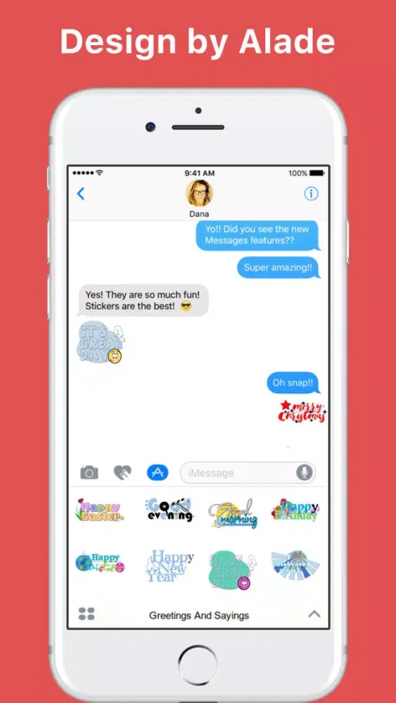 Greetings And Sayings stickers for iMessage應用截圖