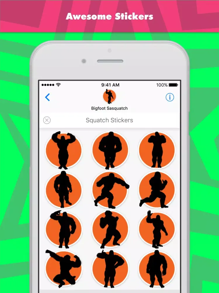 Captures d'écran de Squatch stickers by Bigfoot Central iPad 