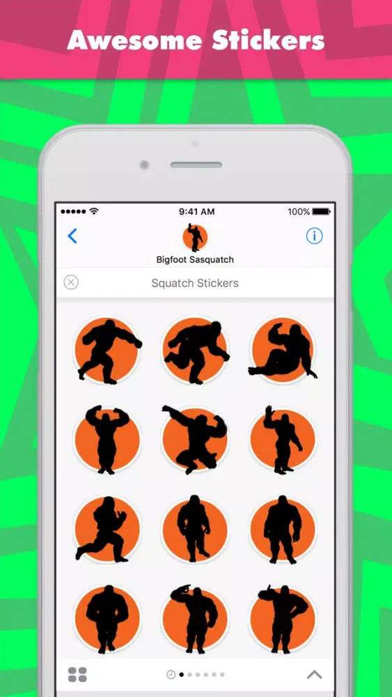 Captures d'écran de Squatch stickers by Bigfoot Central