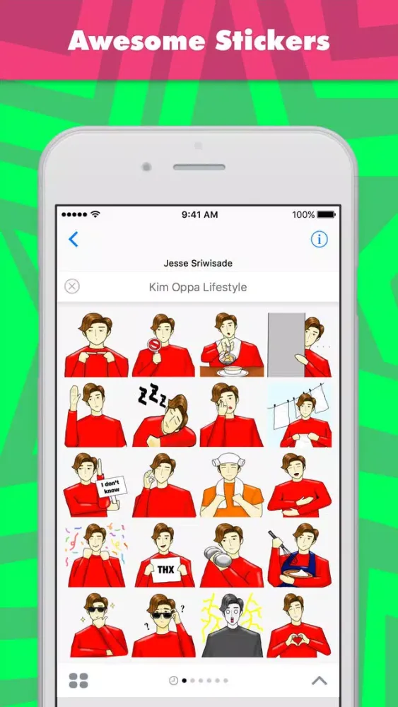 Kim Oppa Lifestyle stickers by Jesse Sriwisade Screenshots