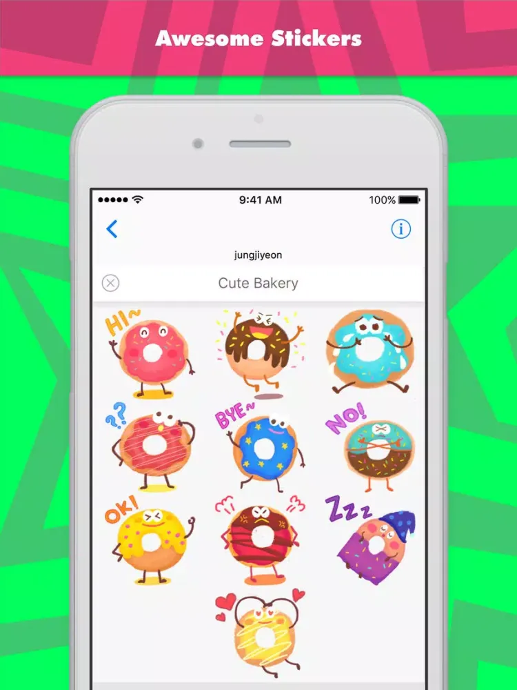 Cute Bakery stickers by jiyeon iPad  Screenshots