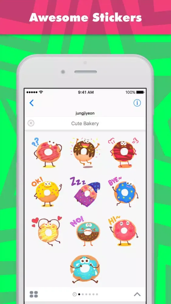 Cute Bakery stickers by jiyeon Screenshots