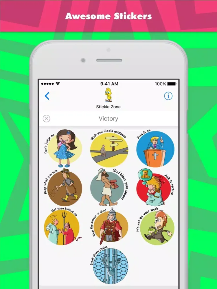 Victory stickers by StickieZone iPad  Screenshots