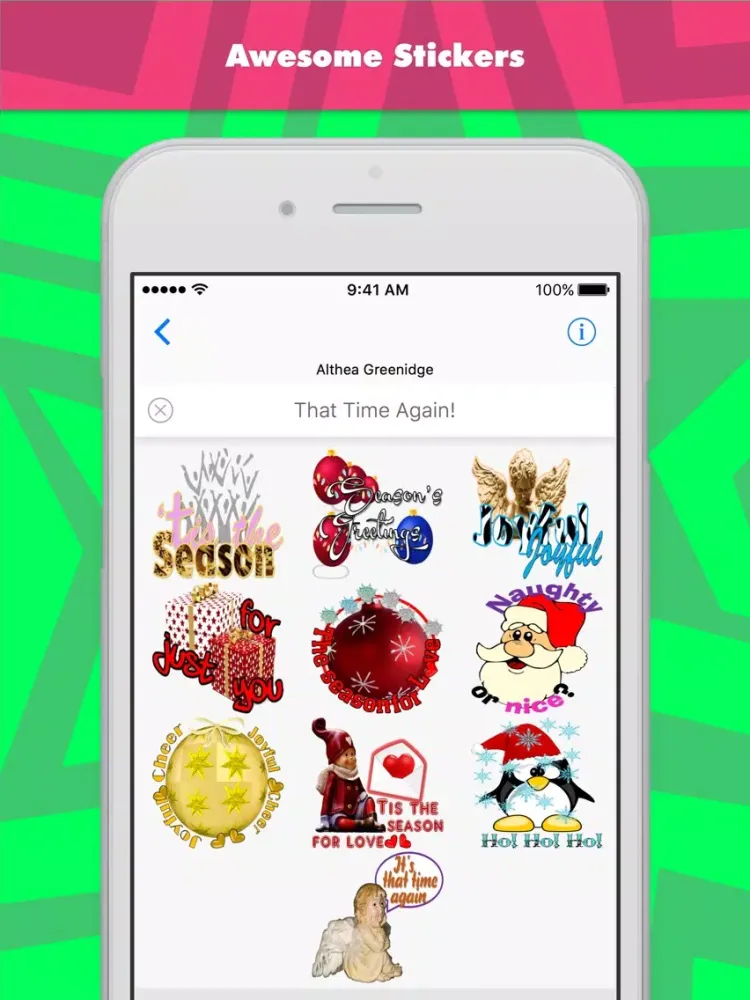 That Time Again! stickers by Alade Expressions iPad  سکرین شاٹس