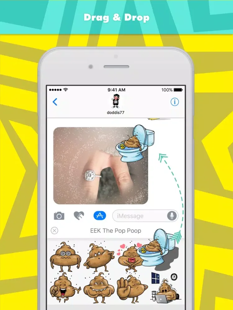 EEK The Pop Poop stickers by doddis77 iPad  স্ক্রিনশট