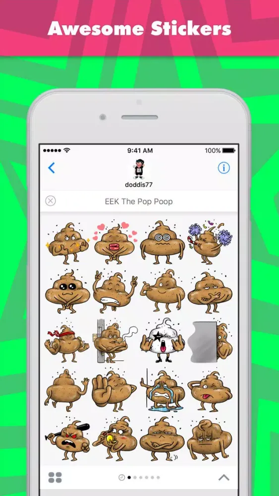 EEK The Pop Poop stickers by doddis77 স্ক্রিনশট