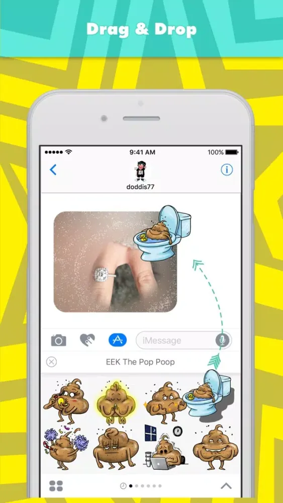 EEK The Pop Poop stickers by doddis77 স্ক্রিনশট