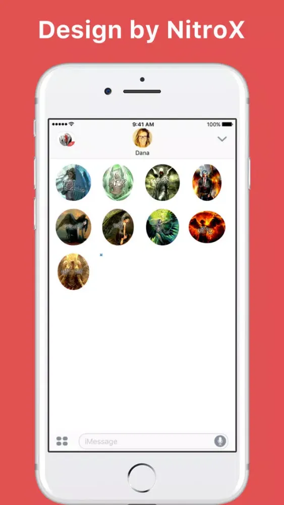 صور Angel stickers by NitroX for iMessage