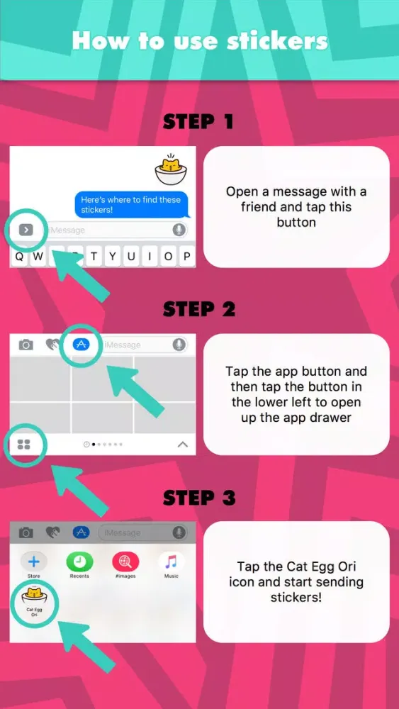 Cat Egg Ori stickers by Domz Agsaway स्क्रीनशॉट