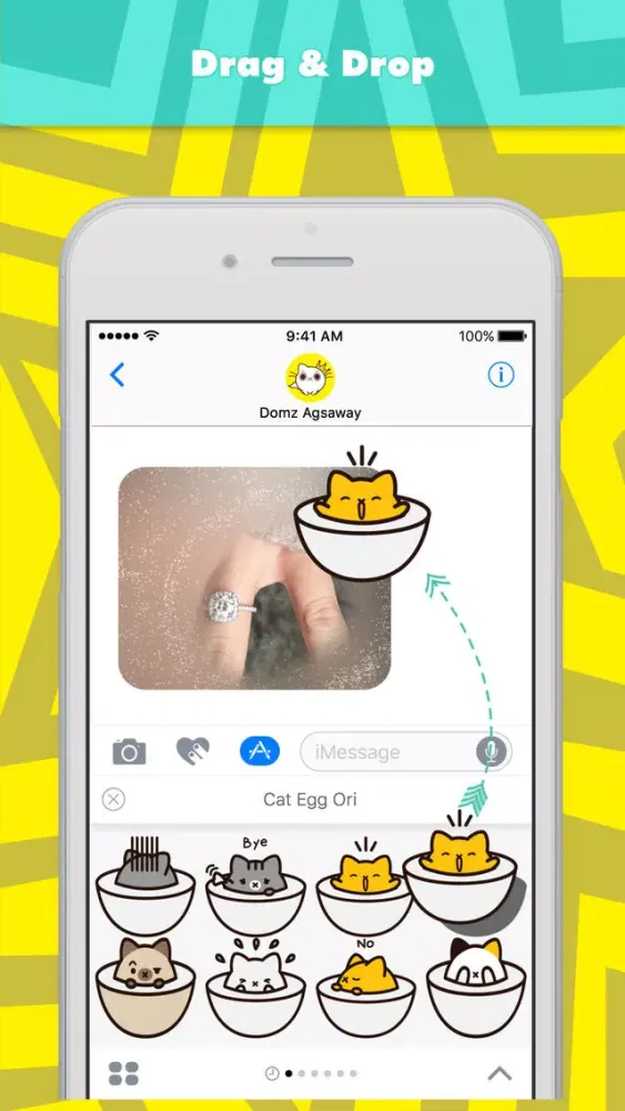 Cat Egg Ori stickers by Domz Agsaway स्क्रीनशॉट