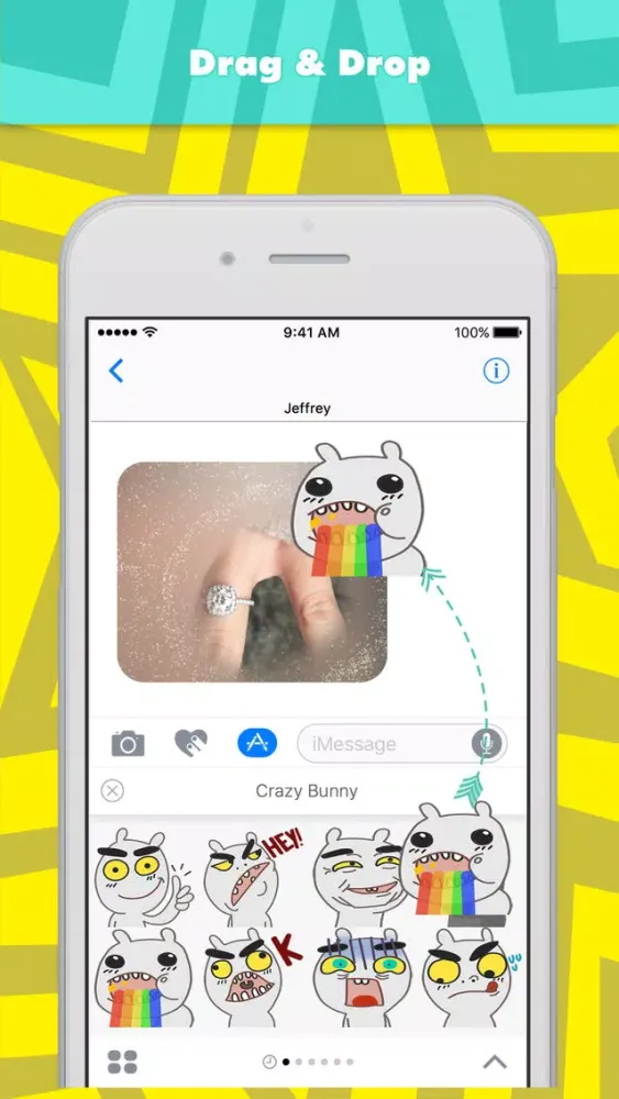 تصاویر Crazy Bunny stickers by Pinma