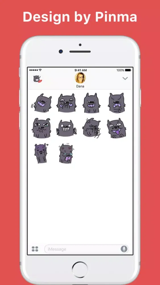 Shura The Little Bear-Dog stickers by Pinma Screenshots